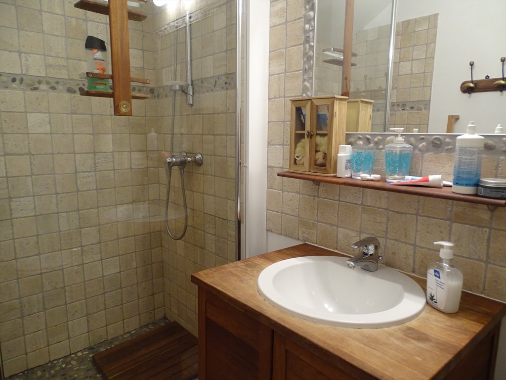 Bathroom in a studio flat in Dudelange